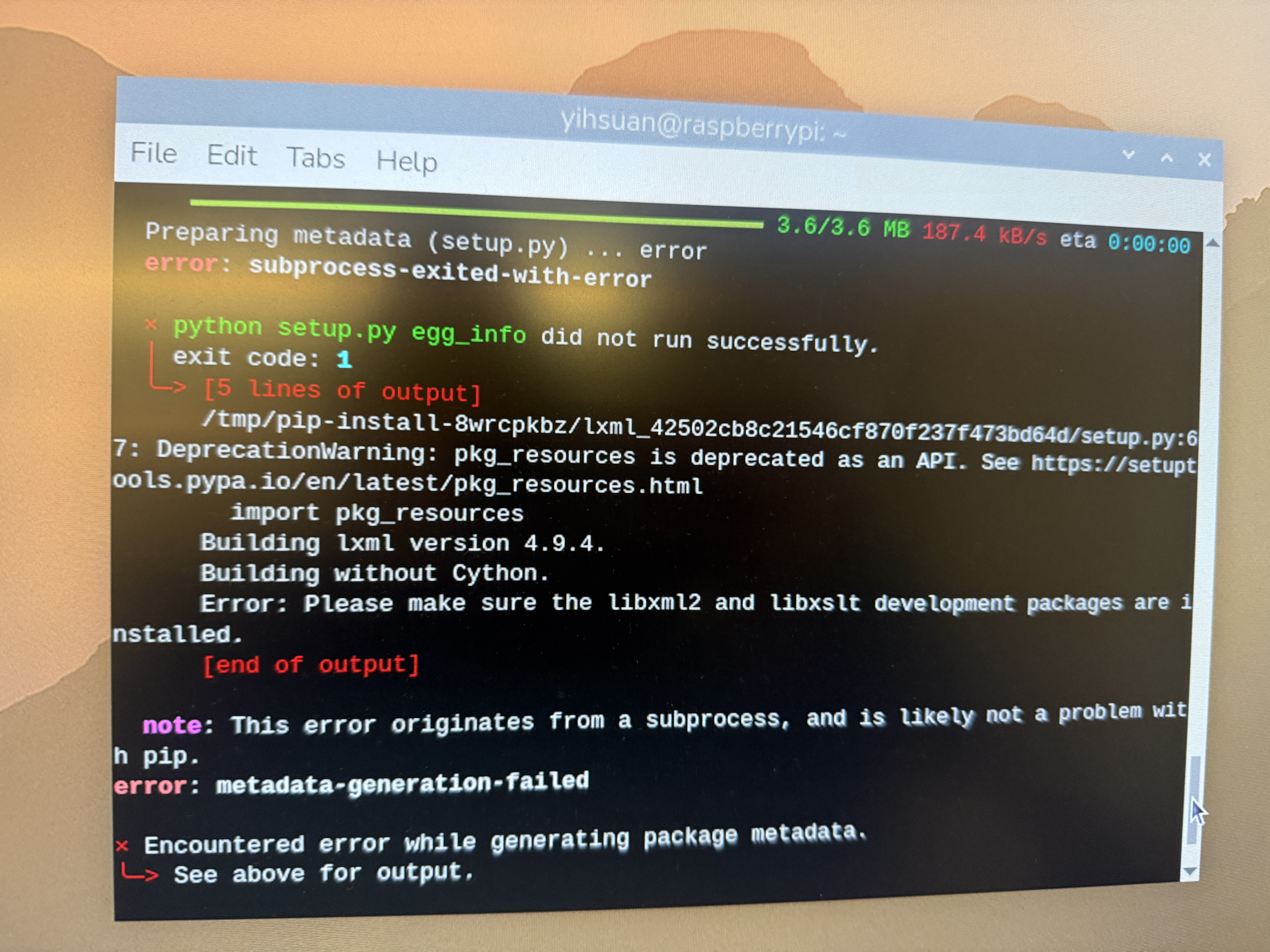 Raspberry Pi code and hardware setup