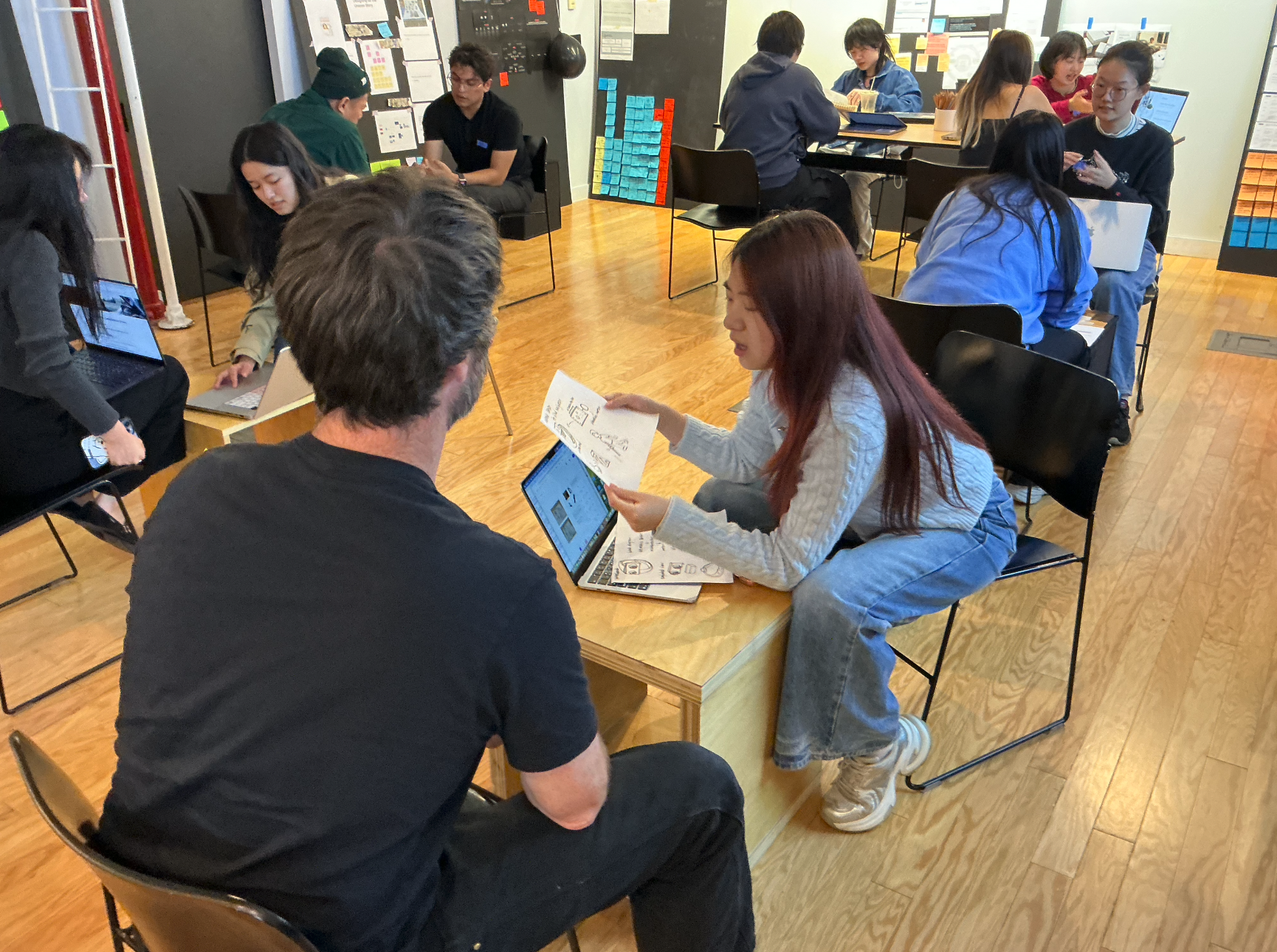 User testing session — early prototype feedback